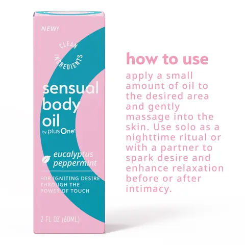Sensual Body Oil – Peppermint & Eucalyptus Cooling Massage Oil