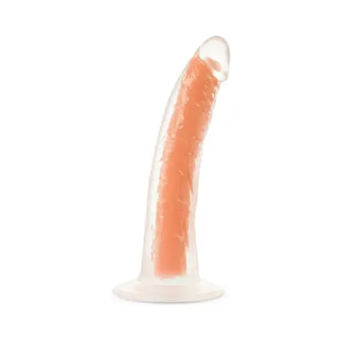 Neo Elite Glow in the Dark Viper 7 in. Dual-Density Dildo Neon Orange
