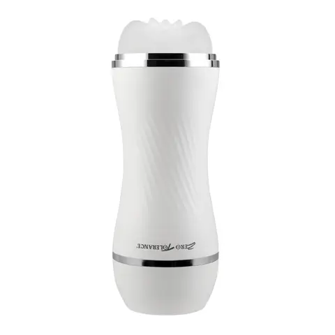 Zero Tolerance Double Dip Dual-Ended Realistic Stroker with Movie Download White