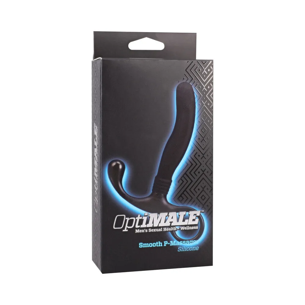 OptiMALE Smooth Silicone P-Massager Black