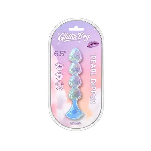 Cotton Candy Joy Gems Pearl Dipper Anal Beads Encased Sparkles