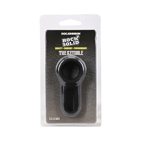 ROCK SOLID The Keyhole Silicone C-Ring Black