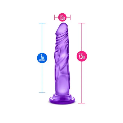 B Yours Sweet 'n Hard 5 Realistic 7.5 in. Dildo in Purple