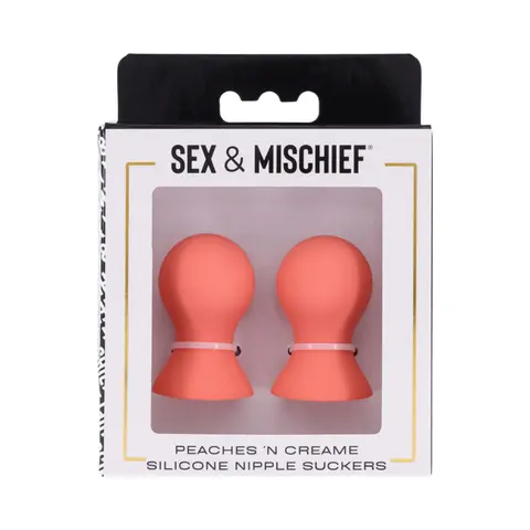 Sportsheets Sex & Mischief Peaches 'n CreaMe Silicone Nipple Suckers