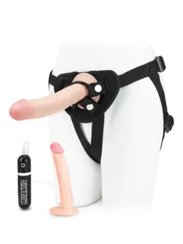 three piece strap-on pegging set