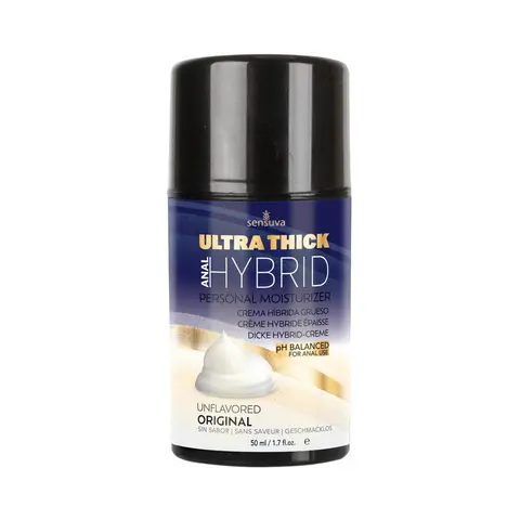 Sensuva Ultra-Thick Anal Hybrid Personal Moisturizer High pH Formula 1.7 oz. Bottle