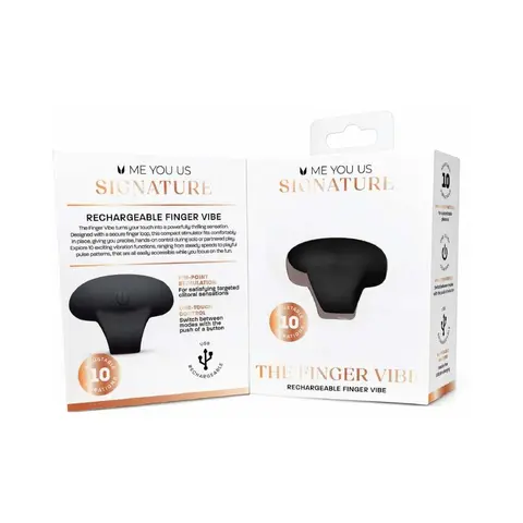 Me You Us Signature The Finger Vibe in Black