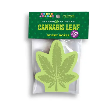 Cannabis Leaf Sticky Notes