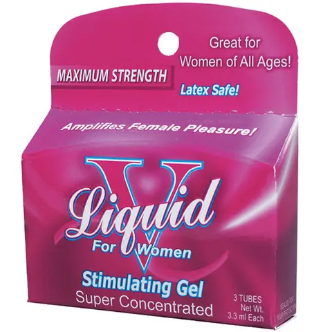 Liquid V Stimulating Gel for Women (3 Tubes/3.3ml Each)