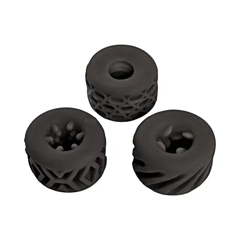Super Stretchy Stroker Rings 3 Pack in Black