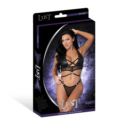 Lust Fetish Double Crossed Nadia Black L/XL