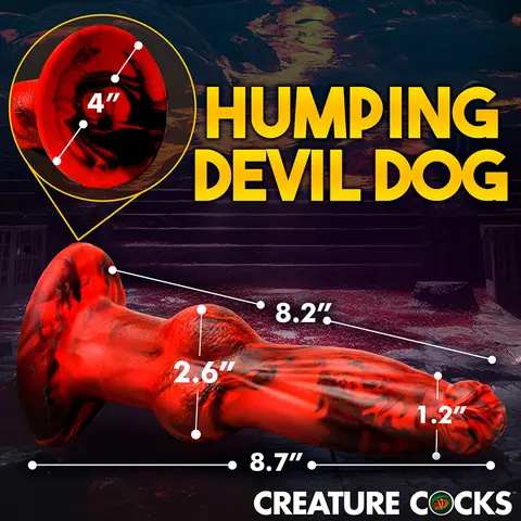 Creature Cocks Hell Wolf Thrusting & Vibrating Silicone Dildo