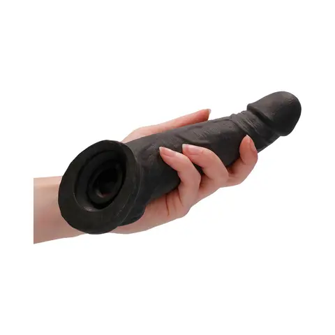RealRock Skin 8 in. Penis Extender Sling in Black