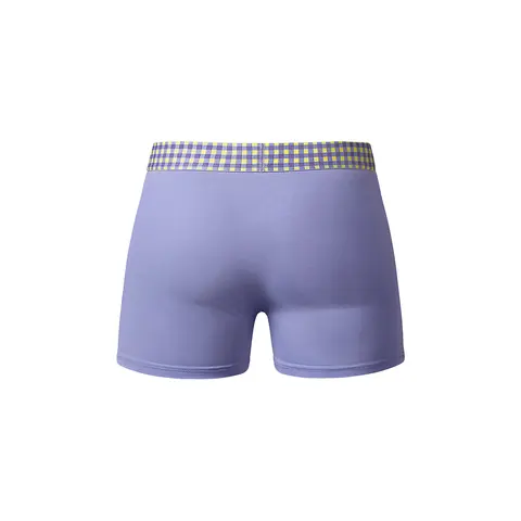 Male Power So Cumfy Gingham Boxer Brief Purple XL