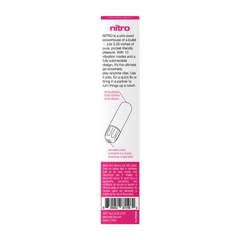 VeDO Nitro Rechargeable Bullet Vibe in Pink