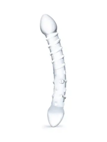 10” double-trouble glass dildo