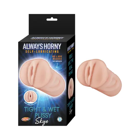 Always Horny Self-Lubricating Masturbator Skye in Beige
