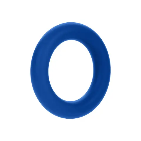 Forto F-61 3-Piece Silicone Cockring Set in Blue