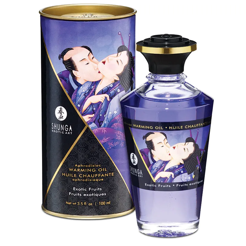 Shunga Aphrodisiac Warming Oil Exotic Fruits 3.5 oz.