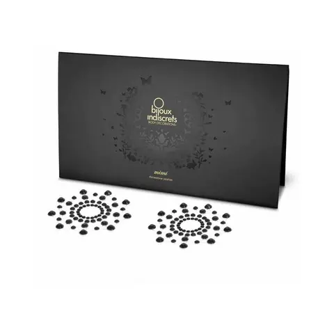 Bijoux Indiscrets Mimi Rhinestone Pasties Circles in Black