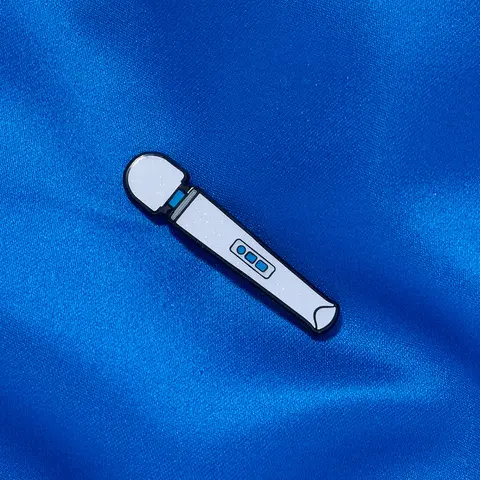 Magic Wand Rechargeable Enamel Pin