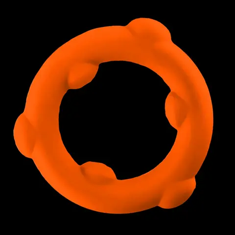 Oxballs Spinner Single Silicone Ring in Orange