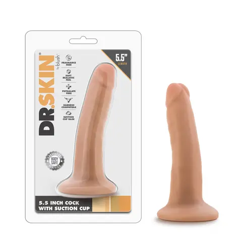 Dr. Skin Realistic 5.5 in. Dildo in Beige