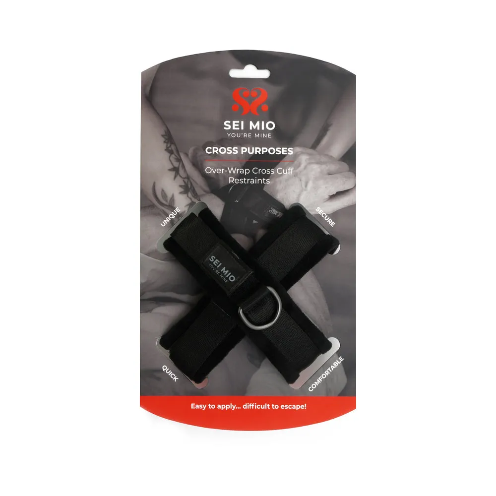 SEI MIO Cross Purposes Unique Over-Wrap Cross Cuff Restraints