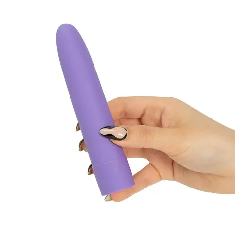Simple & True Eezy Pleezy Classic Vibrator 5.5 in. Purple
