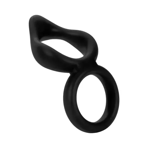 Forto F-88 Liquid Silicone Cock & Ball Ring in Black