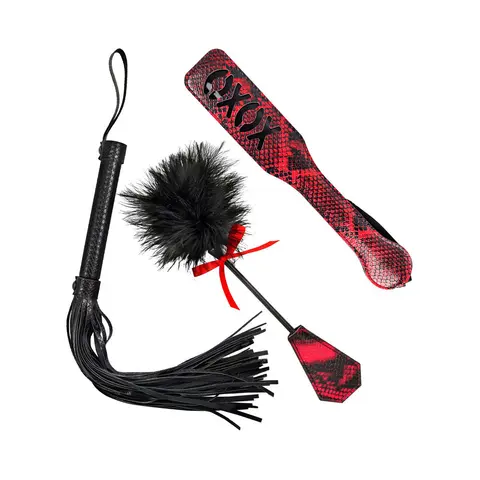 Nasstoys Lovers Kits Whip, Spank & Tickle 3-Piece Set