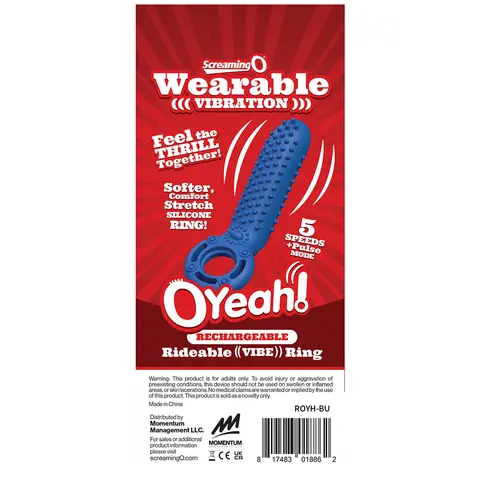 Screaming O Rechargeable O Yeah Silicone in Blue