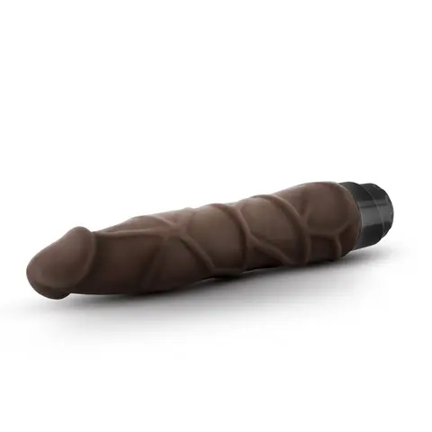 Dr. Skin Cock Vibe 1 Realistic 9 in. Vibrating Dildo in Brown