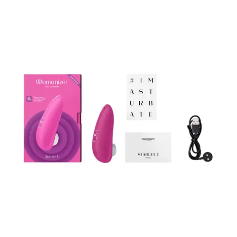 Womanizer Starlet 3 Rechargeable Silicone Compact Pleasure Air Clitoral Stimulator Turquoise in Pink
