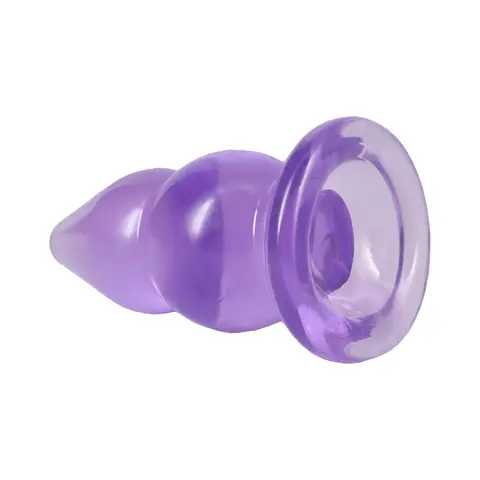 Crystal Jellies Double Pop Plug 6 in. in Purple