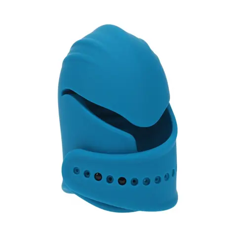 LEVELZ Adjustable Vibrating Silicone Penis Head Stimulator in Teal
