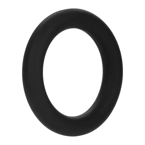 Forto F-61 3-Piece Silicone Cockring Set in Black