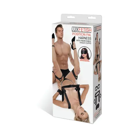 Lux Fetish Position Pal Harness with Removable Thigh Cuffs