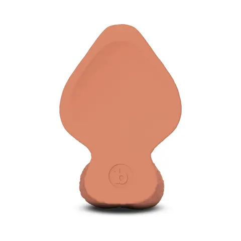 b-Vibe Slipskin Realistic Silicone Dildo 6 in. Girthy in Mocha