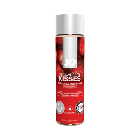 JO H2O Strawberry Kisses Flavored Water-Based Lubricant 4 oz.