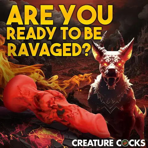 Creature Cocks Fire Hound Silicone Dildo L