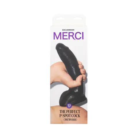 Merci The Perfect P-Spot Cock 9.5 in. Dildo with Removable Vac-U-Lock Suction Cup