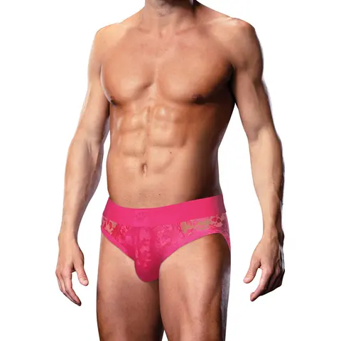 Prowler Lace Brief Pink M