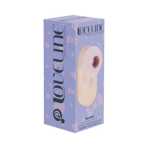 LoveLine Budsie AirTapTech Rechargeable Vibrator in Pink
