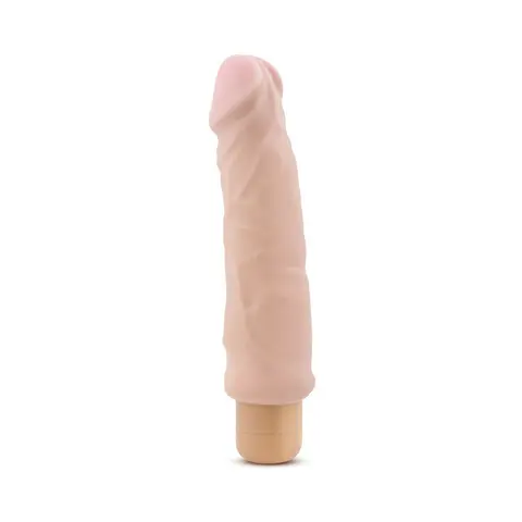 Au Naturel Home Wrecker 9.5 in. Dual Density Vibrating Dildo in Beige