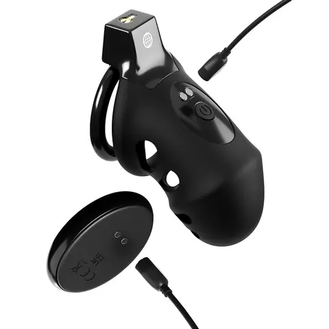 Fantasy C-Ringz ControlCore Pro Remote Vibrating Cock Blocker Black