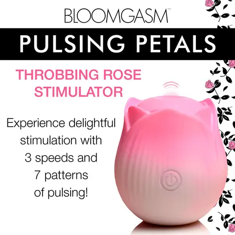 Bloomgasm Pulsing Petals Throbbing Rose Stimulator in Pink