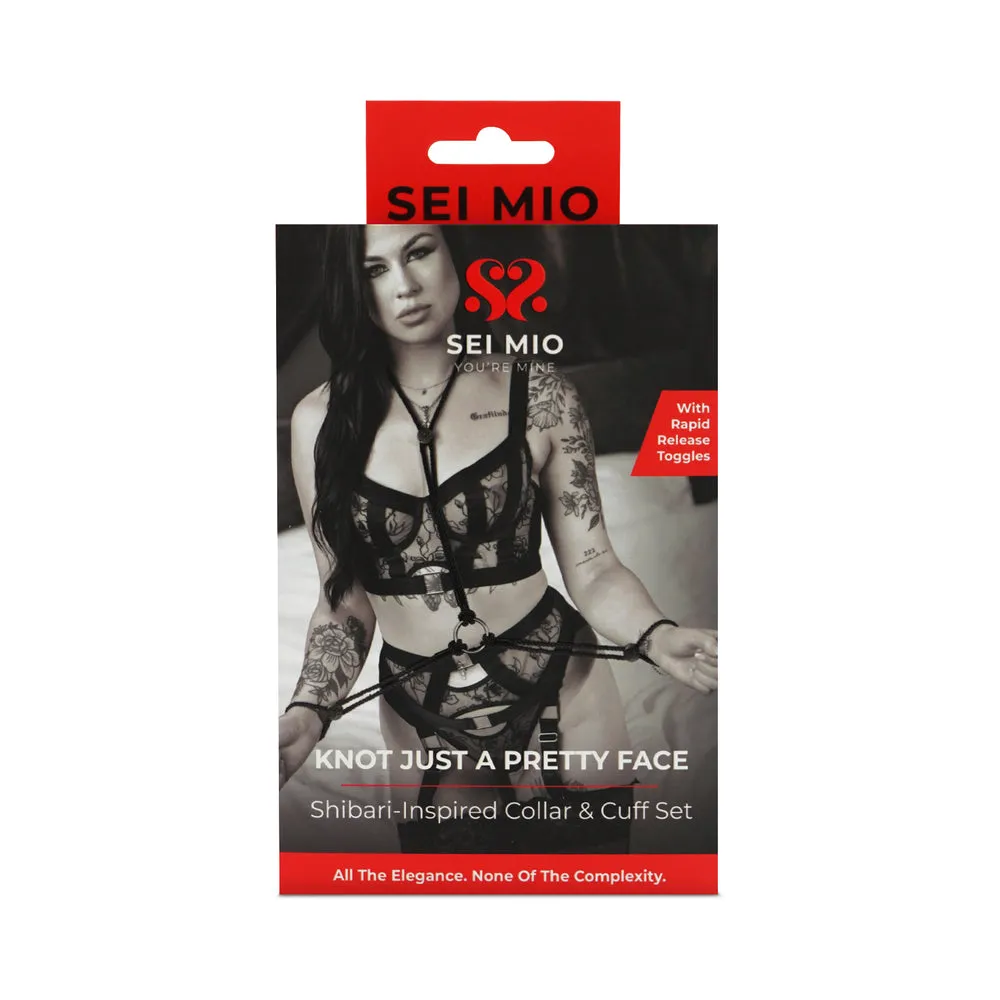 SEI MIO Knot Alone Pre-Tied Collar and Wrist Set