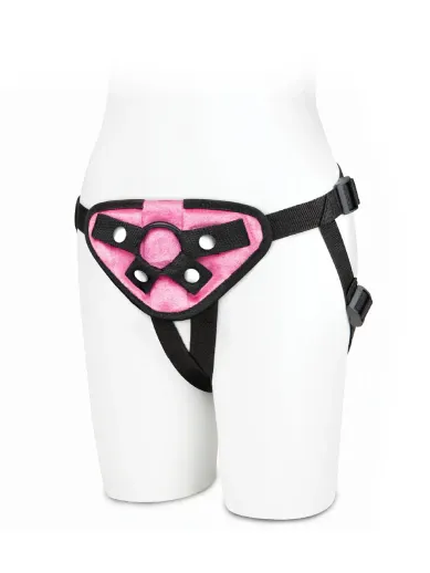 pink strap-on harness