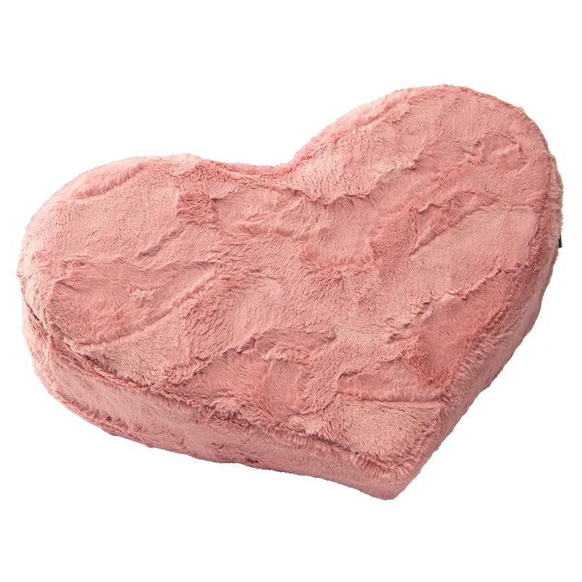 Liberator Heart Wedge Fur in Rose